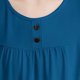 thumbnail image 4 of Tops de Manga Corta de Mujer Casual Botón de Color Sólido Plegado Cuello Redondo Suéter de Moda para el Hogar Y el Uso Diario, 4 of 6