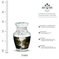 thumbnail image 2 of MUKTIVE Fishing Keepsake Cremation Urns for Human Ashes Mom - Nature Burial Urn for Adult Human Ashes for Men Small - Home Decor Cremains Containers - Handcrafted Memorial Gift for Loss (3 Inch), 2 of 7
