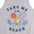 thumbnail image 2 of Peanuts - Take Me To The Beach - Men's Jersey Tank Top, 2 of 5