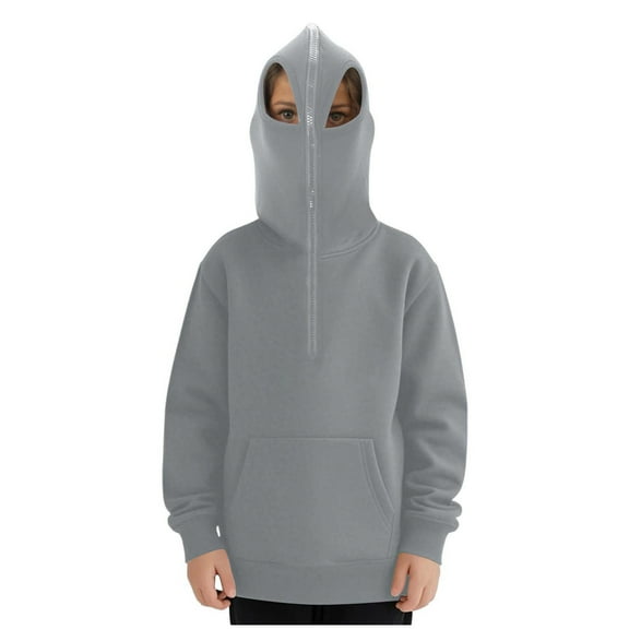 KPOPLK Toddler Boys Jacket Cartoon Dinosaur Animal Zipper Spring Autumn Hoodies Coat for Kids 1-7 Years(13-14 Years,Grey)