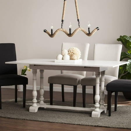 Trestle Farm Table - Southern Enterprises Edenderry Farmhouse Folding Trestle Console to Dining Table