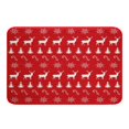 thumbnail image 1 of YST Christmas 20"X 32" Bath Mat,Xmas Elk Deer Bathroom Rugs,Winter Snowflake Non Slip Bath Rug Candy Pine Tree Christmas Gift Doormats Floor Mats,Red Christmas Decoration, 1 of 5