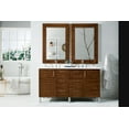 thumbnail image 7 of James Martin Vanities 60" Double Vanity, American Walnut w/ 3 CM White Zeus Quartz Top, 7 of 7