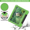 thumbnail image 2 of Case for iPad Mini 6th Generation 2021 (8.3 inch), Allytech Slim Kidsproof Foldable Handle Viewing Stand Durable Skid-Proof EVA Protective Case for Apple iPad Mini 6 2021(A2567/A2568/A2569), Green, 2 of 6