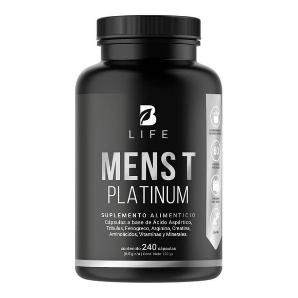Suplemento Alimenticio Blife Mens T Platinum 240 Cápsulas