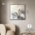 thumbnail image 5 of Hydrangeas Bloom Canvas Light Colors Flower Art Prints by Art Remedy, Black Frame, 30" x 30", 5 of 7