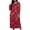 Red, variant on SELONE Long Nightgowns for Women Long Sleeve Plus Size Halloween Pajamas Dress Pumpkin House Dress Party Nightwear