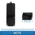 thumbnail image 4 of Interruptor de ventana eléctrica Unique Bargains No. UE8D66350 para el lado del conductor delantero izquierdo para Ford Ranger 2006-2012 Negro, 4 of 7