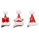 thumbnail image 1 of 3pcs Christmas Hat Shape Hair Clips Moustache Bow And Heart Design HeaddressRed6x10cm, 1 of 2