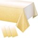 thumbnail image 1 of Nvzi 3pcs Gold Plastic Tablecloth for Parties, Disposable Gradient Tablecloths Rectangle Tables, Table Cover for Wedding Birthday Anniversary Party, 53.93 x 107.87Inch, 1 of 4