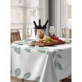 thumbnail image 6 of Turquoise Ombre Botanical Table Cloth, Watercolor Pastoral Leaf Waterproof Tablecloth for Rectangle Tables, Reusable Washable Fabric Table Cover for Restaurant Kitchen Dining Tables 52"x70", 6 of 6