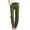 Olive Green, variant on Babysbule Long Pants for Women Fashion Ladies Summer Casual Loose Cotton And Linen Pocket Solid Trousers Pants