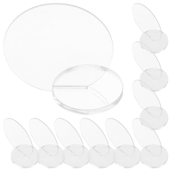 STOBOK 10Set Elegant Transparent Acrylic Table Centerpieces Decor for Wedding Party Reception