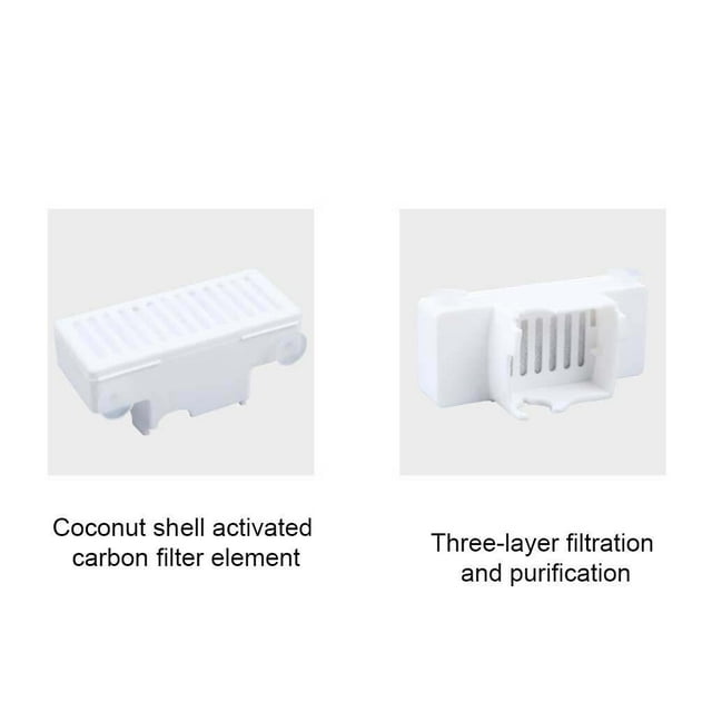 pitrice Animal Shape Water Dispenser Pet Automatic Fountain Drinker Water Drinking Filter Bowl, 3pcs Filter