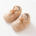 thumbnail image 6 of ZACPNCV Newborn Baby Cotton Booties Non-Slip Sole for Toddler Boys Girls Infant Winter Warm Fleece Cozy Socks Shoes Khaki, 6 of 7