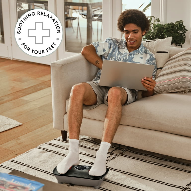 Homedics vibration foot massager with soothing heat, Black