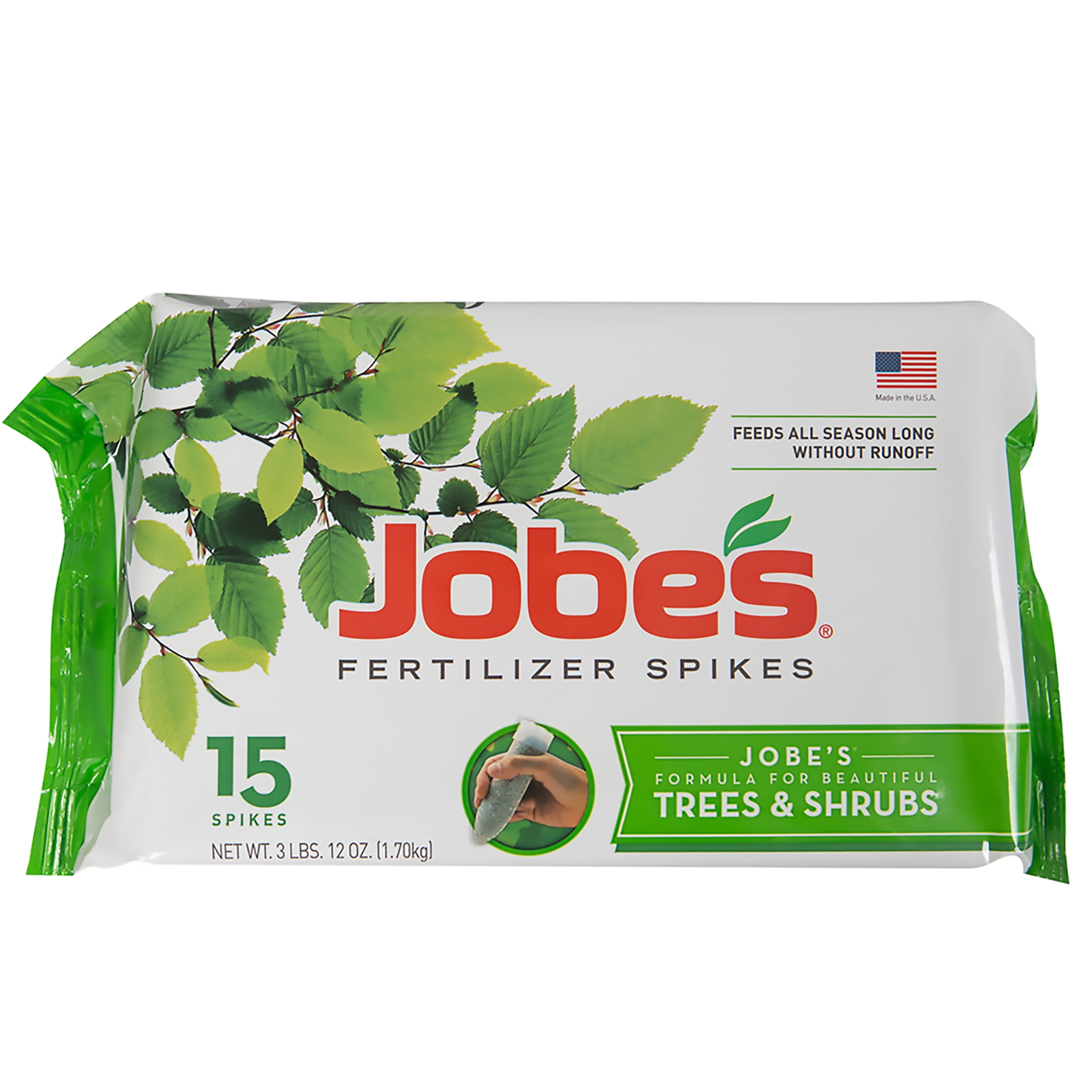 Jobe's Slow Release Tree and Shrub Fertilizer Spikes, 15 Count