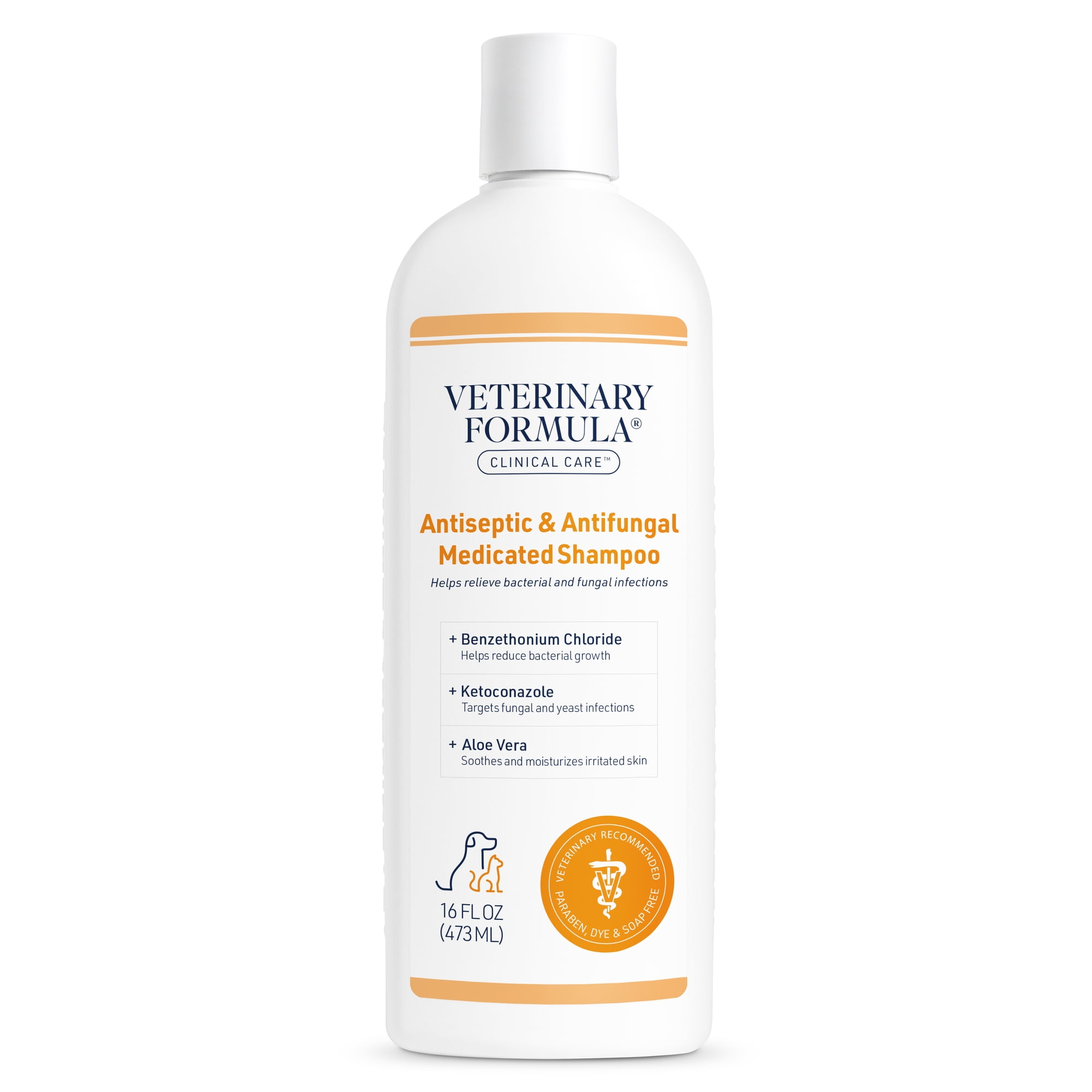 Veterinary Formula Clinical Care Antiseptic and Antifungal Medicated Shampoo for Dogs & Cats 16 fl oz