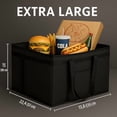 thumbnail image 6 of Extra large 2 Pack Insulated Food Delivery Bags Cooler Keep Food Warm Therma for doordash Catering Cooler Bags Shopper Accessories Hot, 6 of 7