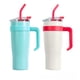 thumbnail image 1 of Taza de vacío gigante de 40 oz, taza de café con pajita de aspecto alto, taza de agua con aislamiento térmico de gran capacidad, 1 of 1