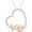 Rose, variant on Real 925 Sterling Silver 14K White Gold Finish Round Cut White Diamond "XO" Heart Pendant Necklace for Women