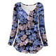 thumbnail image 4 of Camiseta de moda sexy informal para mujer, blusa estampada de manga larga con cuello redondo y fruncido Pompotops FGAJ7059, 4 of 6