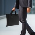 thumbnail image 4 of KONTONTY Portable Document Briefcase Black Oxford Cloth Large Capacity File Storage for Business Meetings, 4 of 8