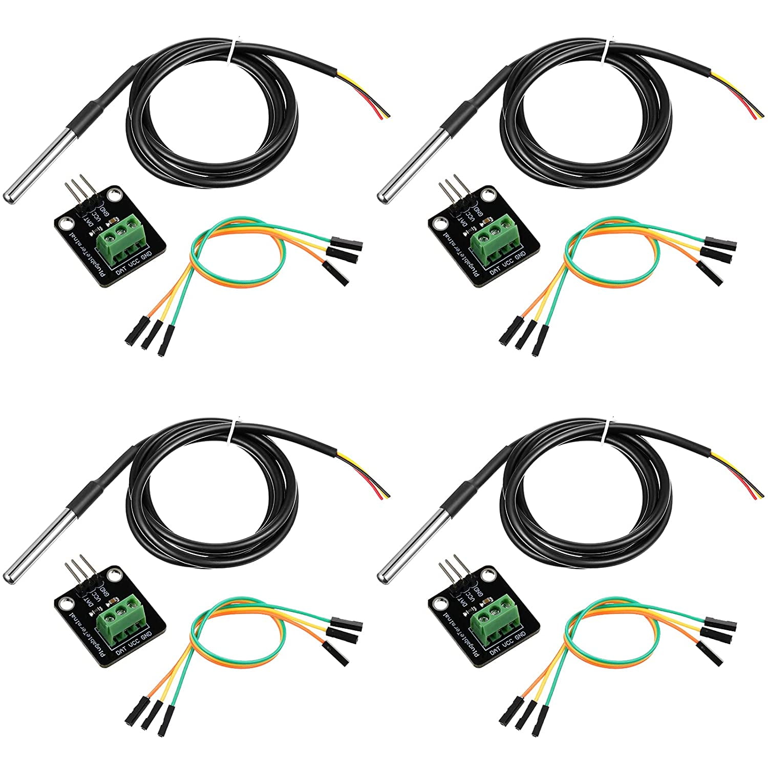 BOJACK DS18B20 Temperature Sensor Module Kit With Waterproof Probe For Arduino, Raspberry Pi