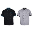 thumbnail image 1 of 2pcs Professional Chef Clothes Uniform Hotel Restaurant Cooking Coat Work Wear Jackets Apparel for Women Men Macarena Chaqueta de cocinero para hombre, 1 of 8