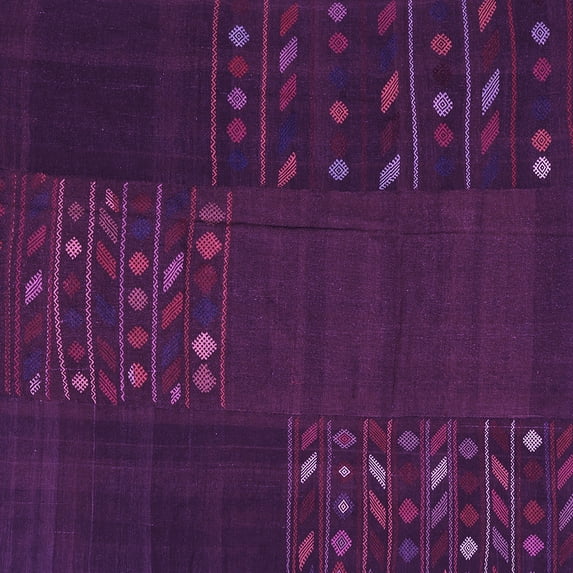 Ahgly Company Indoor Square Patchwork Purple Transitional Area Rugs, 8' Square