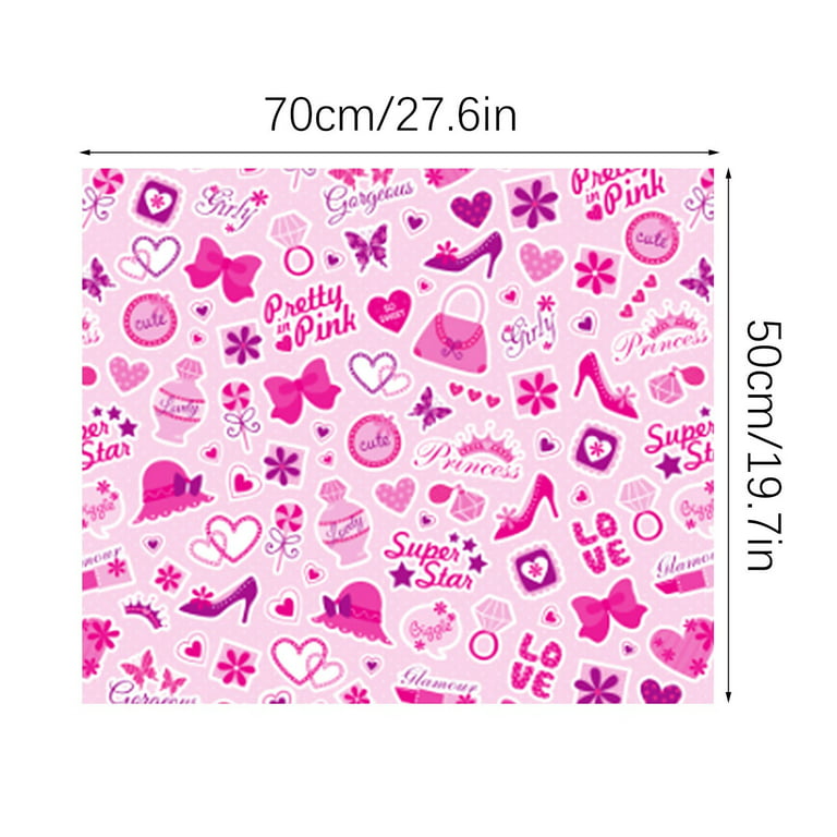 Sehao Valentine's Day Wrapping Paper Roll-Pink Love Heart,Very Suitable for Birthday,Holiday,Mother'S Day,Wedding,Valentine'S Day Gift Wrapping Paper