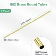 thumbnail image 3 of Uxcell 3Pcs H62 Brass Round Tube, 5mm OD 0.2mm Thick 250mm Length Straight Pipe Tubing for Construction/Machining/DIY Crafting, Metal Straight Pipe, 3 of 7