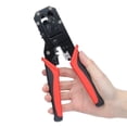 thumbnail image 4 of Yazoeia Crimping Pliers RJ Connector Crimper Multi Functional Crimp Tool for 8P 6P JL‑318 GY228-46358, 4 of 11