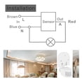 thumbnail image 2 of Sonew Light Sensor Switch,DC9-24V Waterproof Adjustable Infrared Sensor Human Body Induction Sensor Switch , Infrared Sensor Switch, 2 of 8