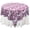 Eggplant/White, variant on AK TRADING CO. 60" x 60" Damask Flocked Square Table Top Cover Overlay for Home or Events (Royal/White)