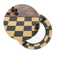 thumbnail image 2 of Gaeub Chess Board With Pawns Print 1 Stool Covers Round,Round Chair Cover,Barstool Covers, for Home, Bar, and Dining Settings-14 inch, 2 of 7