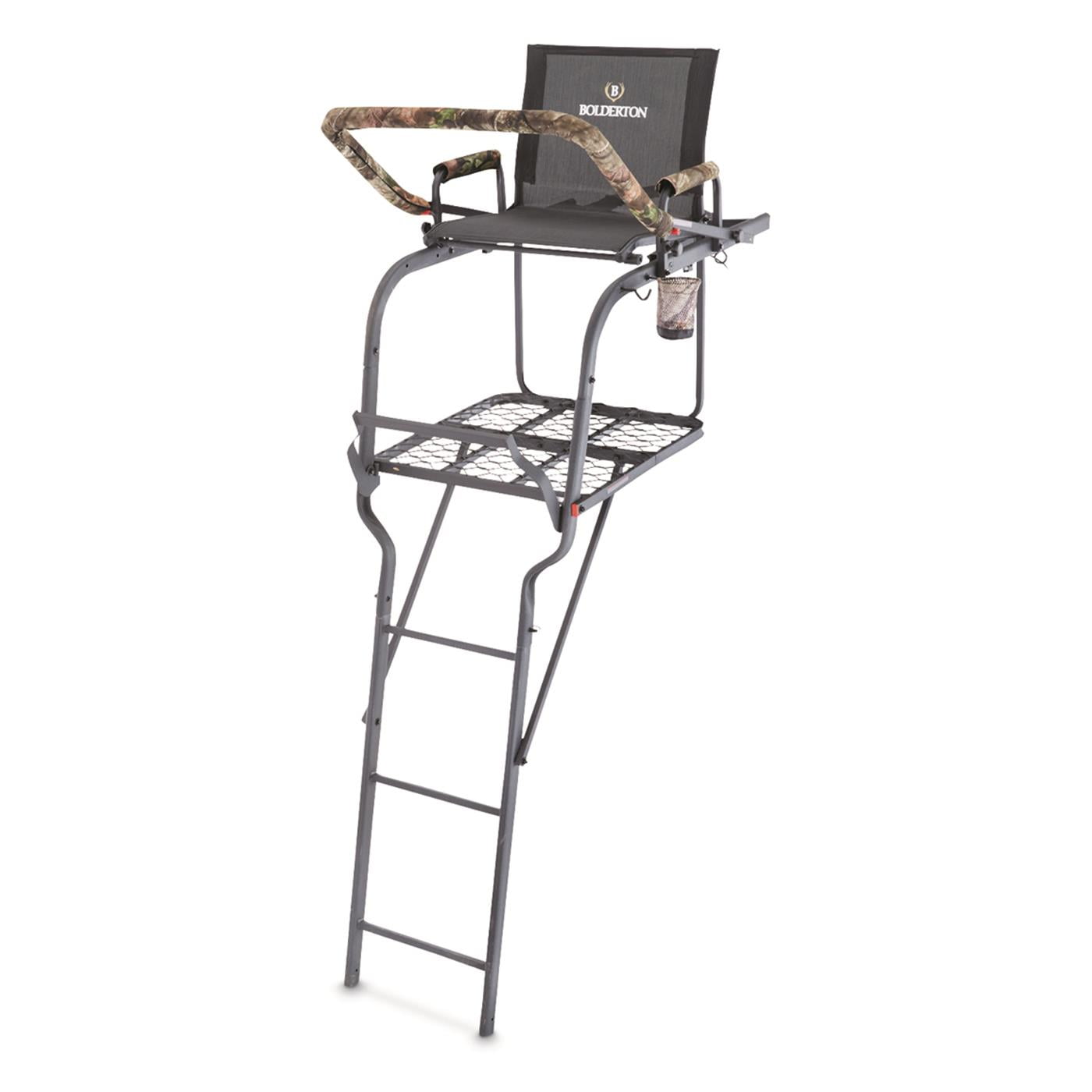 Bolderton 22 Tree Stand with Grizzly Grip Safety System, Ladder Stands