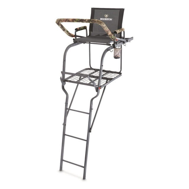 Bolderton 22 Tree Stand with Grizzly Grip Safety System, Ladder Stands ...