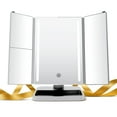 thumbnail image 2 of Miroir LED triple volet Glam up, argenté, 2 of 6