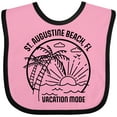 thumbnail image 3 of Inktastic Summer Vacation Mode St. Augustine Beach Florida Boys or Girls Baby Bib, 3 of 4