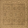 thumbnail image 1 of Ahgly Company Indoor Square Oriental Brown Traditional Area Rugs, 3' Square, 1 of 4