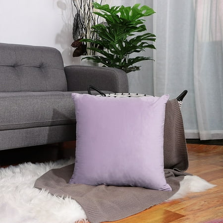 Velvet Square Euro Throw Pillow Cover Decorative Velvet Fleece