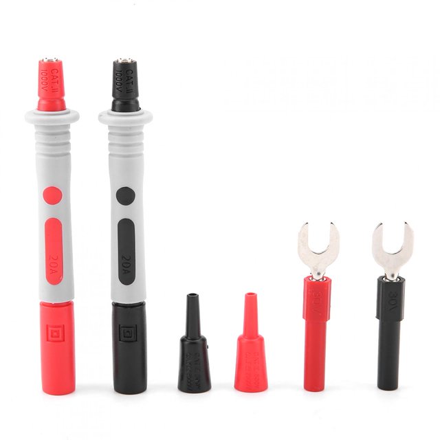 AMONIDA Kit de Crochet de Test Multimètre Sonde, Kit de Test Tenu à la Main, AC DC Haute Performance Stable pour les Usines de Passionnés de Continuité Automobile