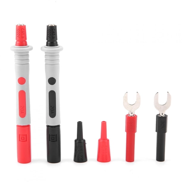 Kit de Cables de Prueba de Sonda Multímetro, 24 P1300E Kits de Cables de Prueba de Sonda Multímetro Reemplazables, Compatible Con la Mayoría de los Multimetros