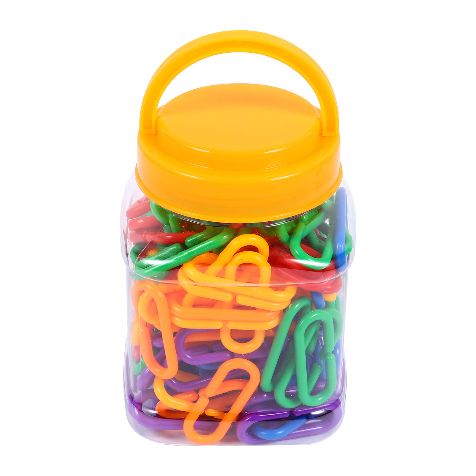 150pcs Plastic C-Clips Hooks Chain Links Rainbow C-Links Children's  Learning Toy 