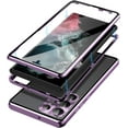 thumbnail image 7 of Magnetic Tempered Glass Double-Sided Phone Case for Samsung S25 S24 S23 S22 S21 Ultra Plus, Anti-Peep All-Round Protection & Anti-Drop (for Samsung S25plus/S25+,Purple), 7 of 7