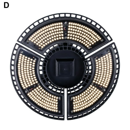 

Honrane Garage Ceiling Light Deformable IP65 Waterproof Energy-saving E27 3000K Warm White Light LED Shop Light for Warehouse
