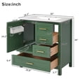 thumbnail image 3 of Harper & Bright Designs 30" Bathroom Vanity with Sink Combo, Bathroom Floor Cabinet with Soft Close Door and Drawers , Green, 3 of 20