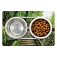 thumbnail image 1 of Rainforest Pet Mat for Food and Water, Rainforest in Inthanon Mountain Chiang Mai Thailand Romantic Honeymoon Theme, Non-Slip Rubber Mat for Dogs and Cats, 18" X 12", by Ambesonne, 1 of 2