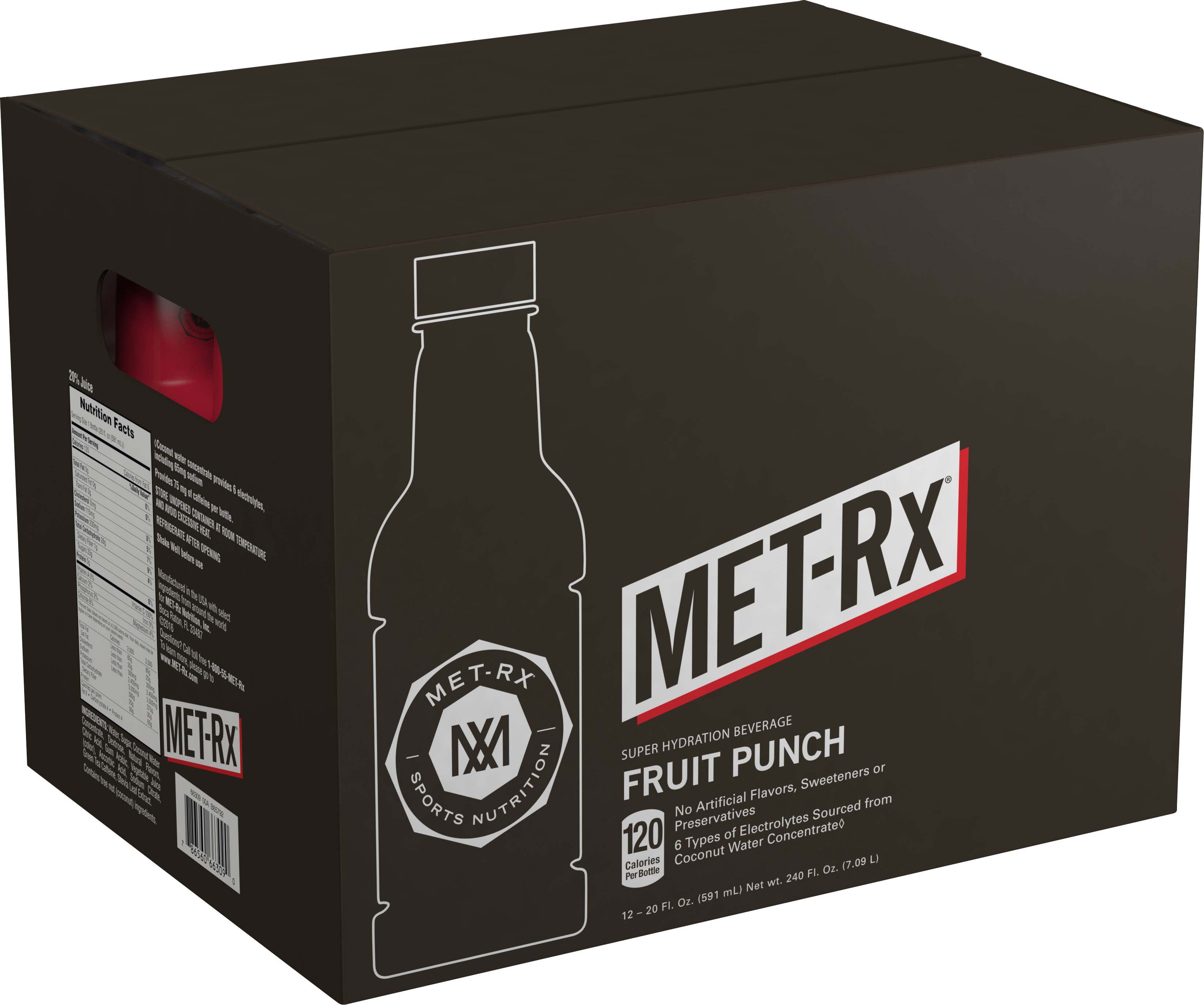 METRx® Super Hydration Sports Drink, Fruit Punch, 20 fl.oz., 12 count